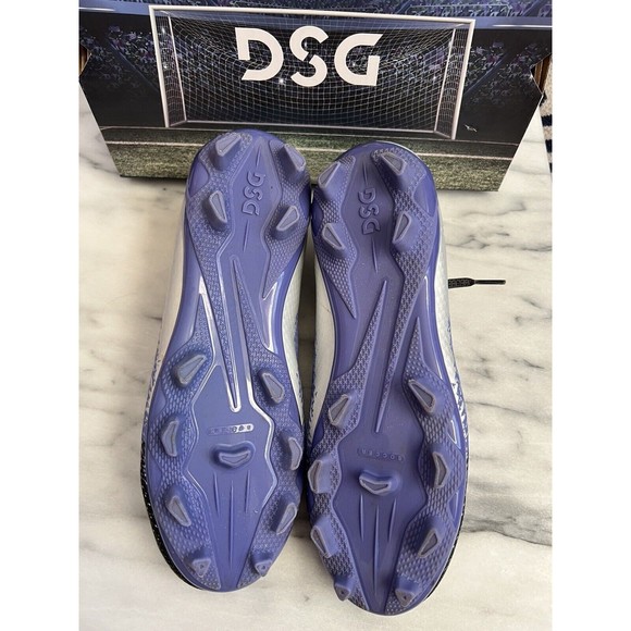 DSG Soccer Cleats Big Kids size 6 Speed Viper Purple Silver - Picture 3 of 13